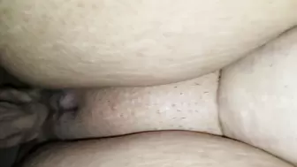 The view from underneath of wife fucked by bull