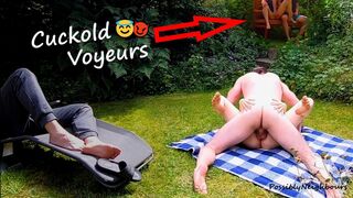 Public Park Ex-Wife Sharing - Cuck Fun with Voyeurs