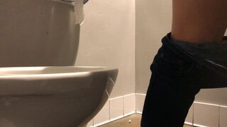 Toilet Spy Squat and Squirt