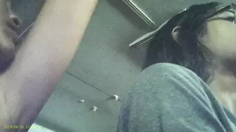 Candid Voyeur Of Latino Woman's Armpit On Bus 3