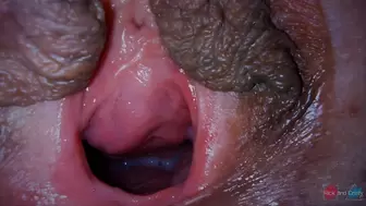 Jizz Dripping out of my Twat very Close Up!