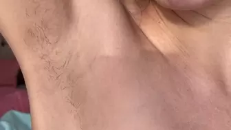 Hairy Armpits up Close on Online Cam!
