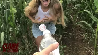 Back from Military: Nasty Stepsis can't Wait to Lick & Fuck me Risky in Cornfield
