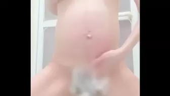 Chinese pregnant woman Standing masturbatism and clitoris organism일본인 임산부 서 있는 자위로 클리토리스 오가니즘