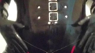 Rubberdoll's first latex catsuit