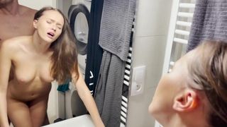 fuck infront the mirror with Stacy Cruz