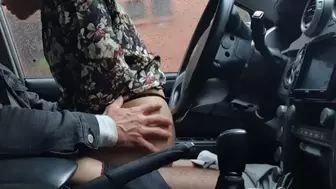 Real risky public fuck in the car before lunch - FULL TAPE