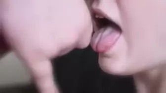 Spunk in mouth