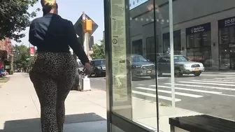 Thick Booty Latina Milf in Leopard Jumpsuit