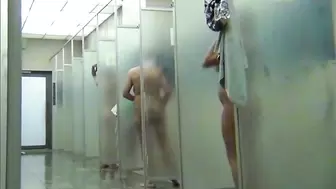 Hot Women in Public Showers-Spy Cam Clip