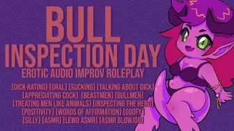 Bull Inspection Day - A DirtyBits Lewd ASMR Bawdy Rating