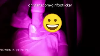 I invite a random skank in the street if she wanna trample me and suck her feet in a cinema preview