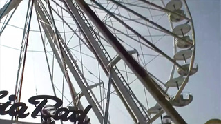 Small titted German whore enjoys dildoing her muff on a observation wheel