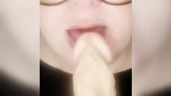 Horny milf oral sex dildo