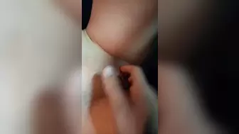 Moaning a lot with my dude touching my vagina