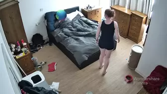 Stepmom sneaks into stepsons bedroom in the morning