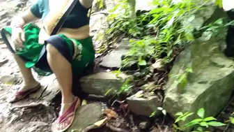 first ever outdoor sex with my neighbor aunty in jungle