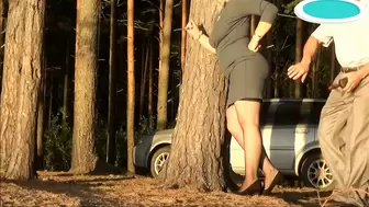 Anal fuck secretary in forest - Part one