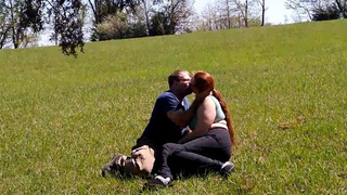 Summer Sex In The Country - Creampied Outdoors In The Open Fields Rolling In The Grass