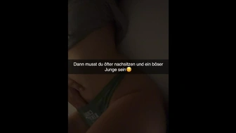 Teacher wants to cheat with Dude in Classroom Snapchat German