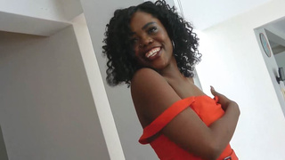 Attractive Ebony Amateurs Babe Tricked in Fake Model Audition Sperm Shot