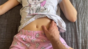 I play with a hot shy teenie touching her soft wet snatch