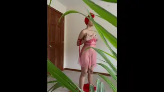 Skank Next Door Sneaks Away to Finger Herself and You Spy on Her