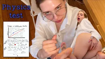 Physics professor is fucking a student. Little skank is blowing jizz