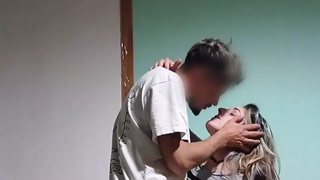 real homemade. a oral sex before going to rest. deep Throat