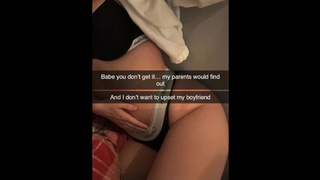 I seduce my ex to fuck me again on Snapchat