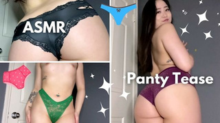 Meaty Japanese Panty Try-On and Behind Worship -ASMR