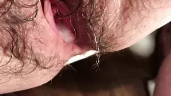 Closeup POV Of My Wife's Sex Hole Taking A Cumshot