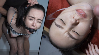 MAMACITA LIKES IT ROUGH - Spanish Babe Gagged, Bent Over And Showered In Jizz ´´