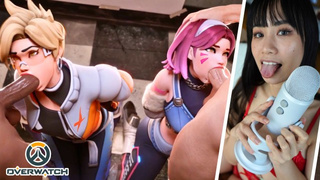 Overwatch DVA and Tracer get caught by the police
