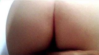 Moaning Brunette Doggy Style Sex POV from Behind Unaware Cam