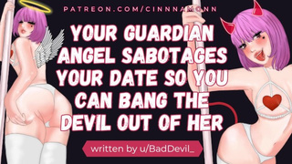 Banging Your Guardian Angel and Devil | ASMR Erotic Audio Roleplay | Bj Deepthroat