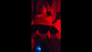 Riding my boyfriend in a maid outfit while he wears a vibrating meat ring | LOUD smacks