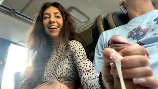 Public Penis Jerking Off On A Bus Full Of People - Made Him Jizz Hard By Hand! - Rod Flashing