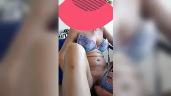 Teasing wife on holiday balcony part 1