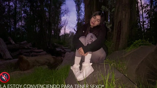 We go to the forest and I managed to convince my best friend to make a porn sex tape (WE CATCHED)