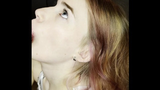 Attractive throat and drooling bj to my GF's bf while she's not at home