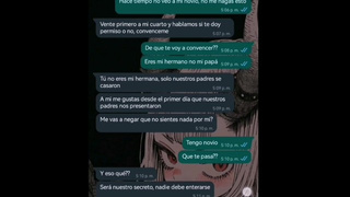 Chat alluring con mi hermanastra pequeña no queria pero me la termino cogiendo doggy! Natasha Caseros