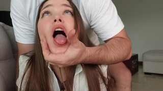 Pounded my stepsister hard in the behind after school.