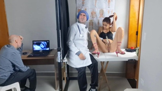 Cuck-old takes ex-wife for ultrasound exam!