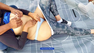 Indian MILF Ex-wife Melts Under Fiance’s Touch - Outdoor Sensual Massage, Pressing Tits & Fingering