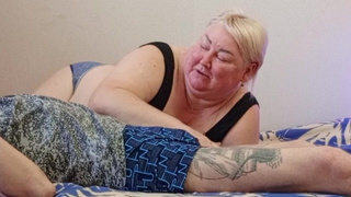 Stepmom blows my dong until I spunk in her mouth with sweet jizz