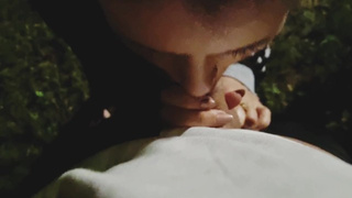 Nighttime Swallowing Penis in Nature