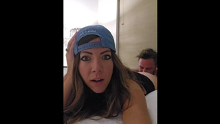 Amatuer amatuer mounts penis, gets rounded, and creampied on cellphone tape