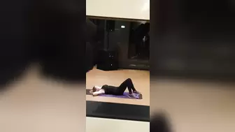 Sexy girl in gym