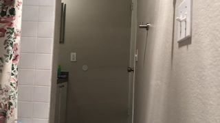 Blonde mom changing clothes hiddencam bathroom